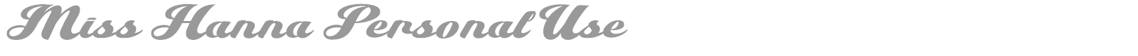 Miss Hanna font preview